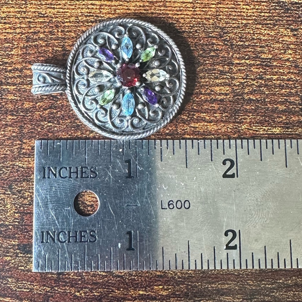 Ross-Simons Round Multi-Gemstone Sterling Silver … - image 3